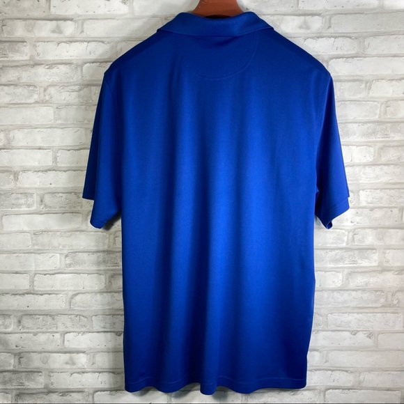 Greg Norman for Tasso Elba Mens Blue Short Sleeve Five Iron Golf Polo Si… - Picture 3 of 14